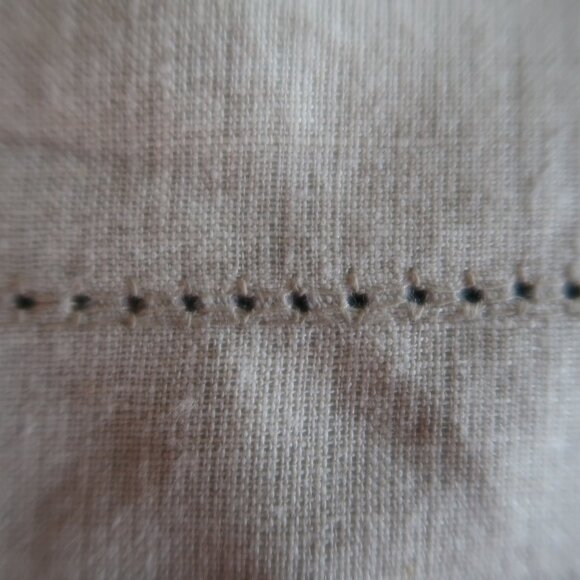 Southern Living Natural Linen Hemstitched Table Runner 14" x 72" - Picture 3 of 8